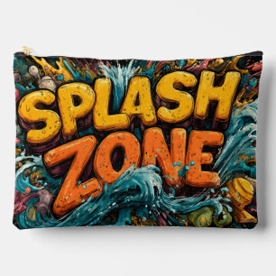 Pochette À Accessoires "Splash Zone" Art graphique dynamique et ludique