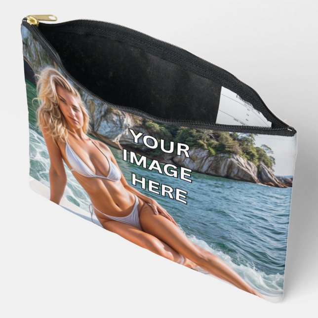 Pochette À Accessoires STASH! 👜 Custom Pouch – Add Image or Text (Ouvrir)