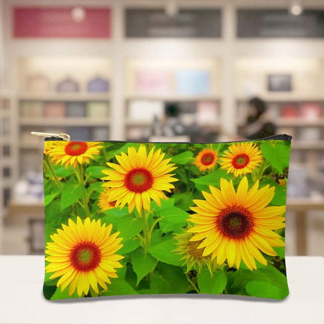 Pochette À Accessoires Sunflowers Pouch (Pouch with sunflowers)