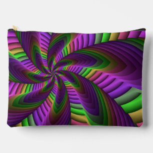 Pochette À Accessoires Super Énergétique coloré Neon Motif fractal