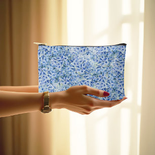 Pochette À Accessoires Superbes hydrangées bleues - motif floral