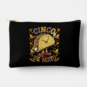 Pochette À Accessoires Taco Dansant Drôle Fête De Cinco De Mayo Party