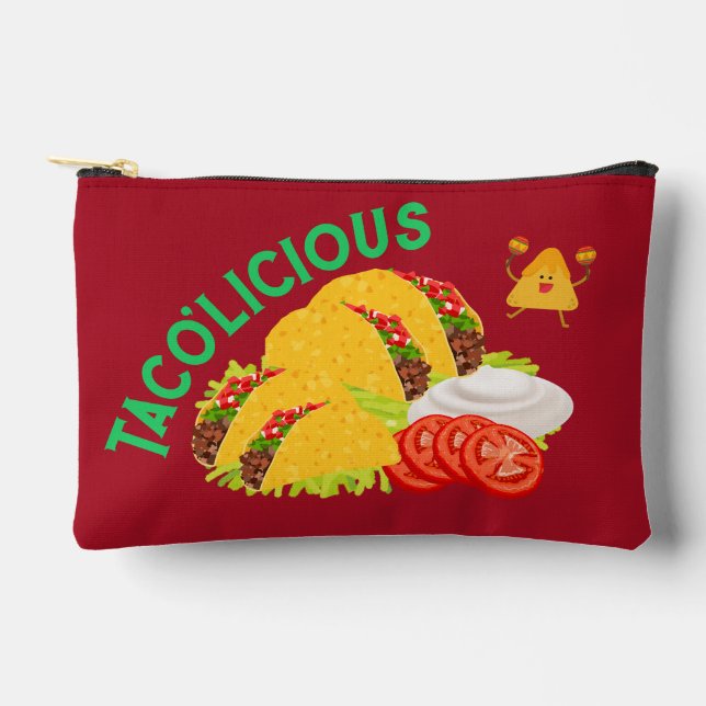Pochette À Accessoires Taco'Licious Tacos Et Happy Nacho (Recto)