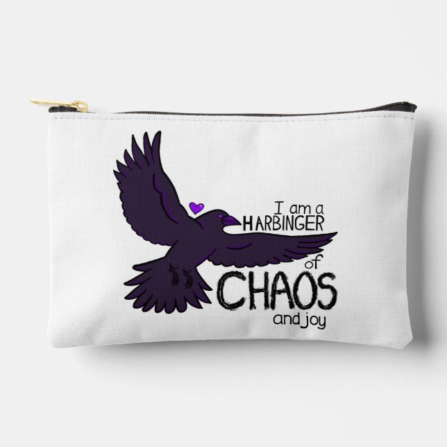 Pochette À Accessoires Tapisserie Crow Chaos (Recto)