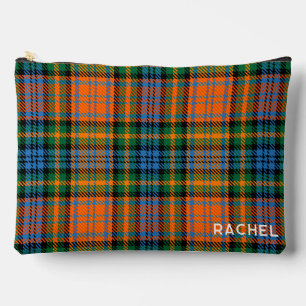 Pochette À Accessoires Tartan Clan Murray Plaid Bleu Orange Vert Personna