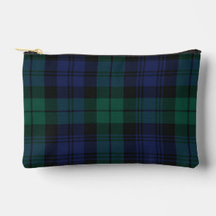 Pochette À Accessoires Tartan Plaid Rustique Vert Classique