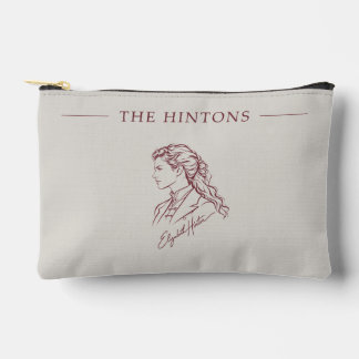 Pochette À Accessoires The Hintons Beth Burgundy sur gris chaud