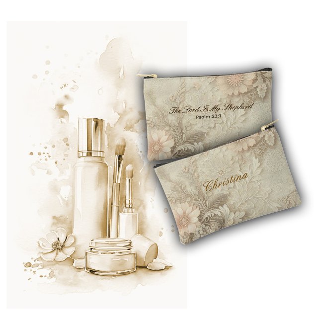 Pochette À Accessoires The Lord Is My Shepherd” — Psalm 23:1 (Créateur téléchargé)