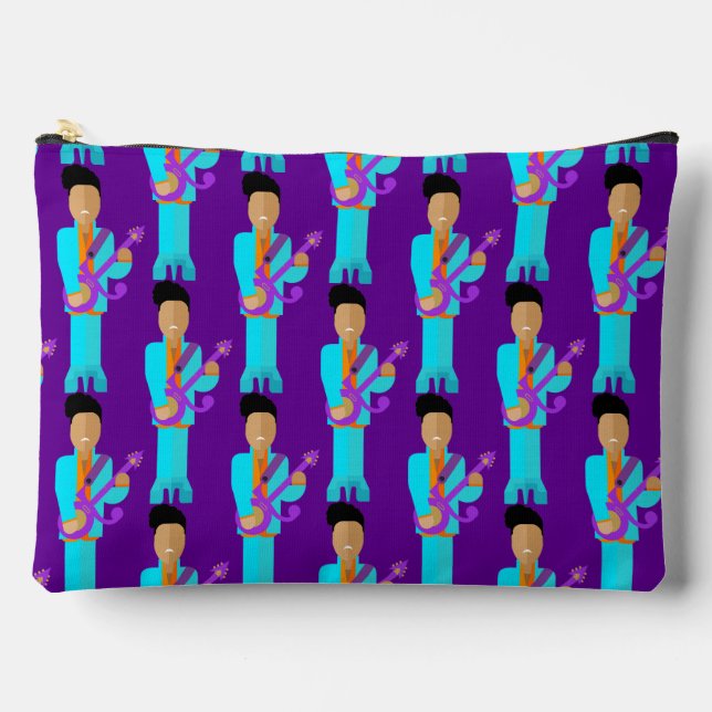 Pochette À Accessoires The Purple Pixie – Patterned Zipper Accessory Pouc (Recto)