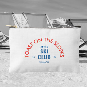 Pochette À Accessoires Toast Sur Les Pistes Après Ski Club Rouge & Bleu