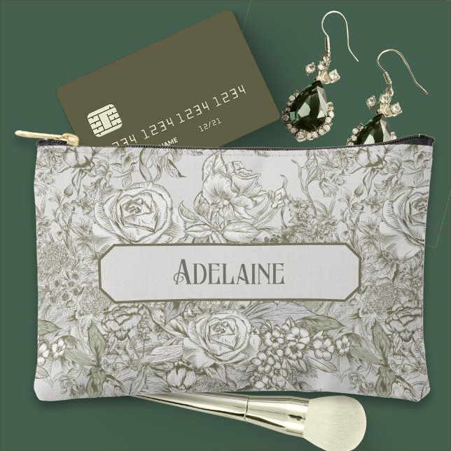 Pochette À Accessoires Toile Sépia Pâle (Créateur téléchargé)