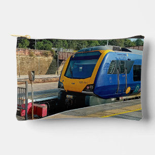 Pochette À Accessoires Train bleu et jaune