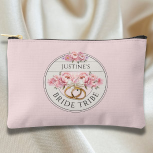 Pochette À Accessoires Tribu de la mariée fleurs personnalisées
