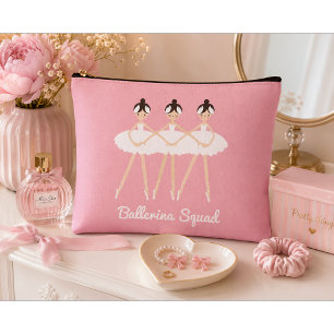 Pochette À Accessoires Trois ballerines mignonnes , robes blanches