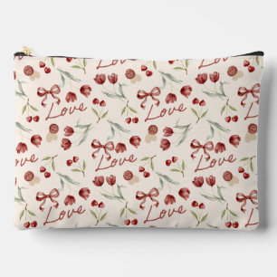 Pochette À Accessoires Trousse de Maquillage Amour & Cerises