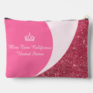 Pochette À Accessoires Trousse de Maquillage de Concours Rose Berry Spark