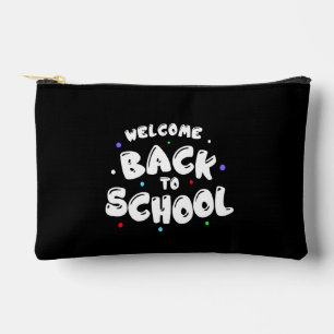 Pochette À Accessoires Typographie Colorée de Retour à l'École