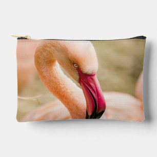 Pochette À Accessoires Un Beau Flamant rose Rose