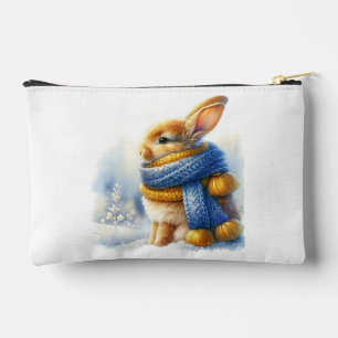 Pochette À Accessoires Un Hiver Cosy Souhaite À Un Lapin Spécial