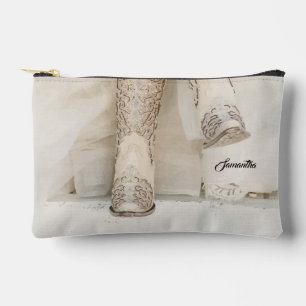 Pochette À Accessoires Une mariée du Texas dans les bottes en strone