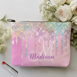 Pochette À Accessoires Unicorne rose mignonne Parties scintillant arc-en-
