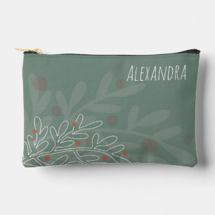 Pochette À Accessoires Vacances d'hiver gui texte nom personnalisé