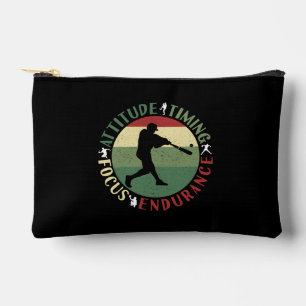 Pochette À Accessoires Valeurs d'équipe de baseball motivantes
