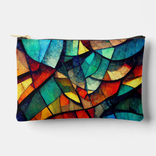 Pochette À Accessoires Verre coloré en verre coloré Abstraction