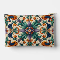Vert orange violet portugais Azulejos Carreaux Art