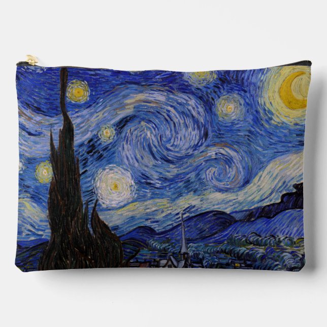 Pochette À Accessoires Vincent Van Gogh - La nuit étoilée (Recto)