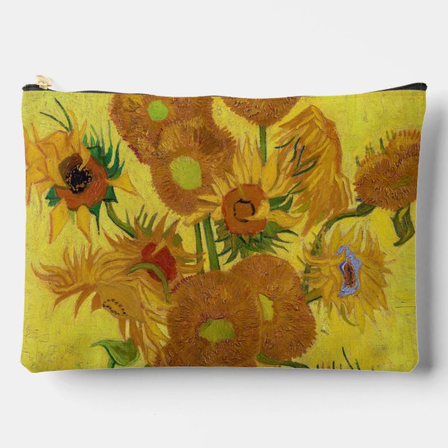 Pochette À Accessoires Vincent van Gogh - Vase avec quinze tournesols (Recto)