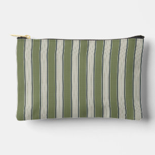 Pochette À Accessoires Vintage français rayures de verdure - Fermette neu