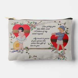 Pochette À Accessoires Vintage Valentine Enfants Joli Art Déco Coloré