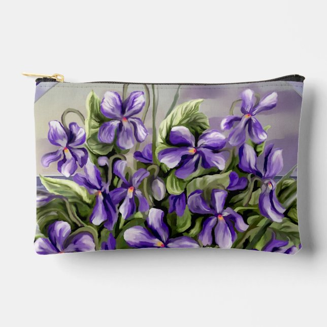 Pochette À Accessoires violettes dans un bocal de lune (Recto)