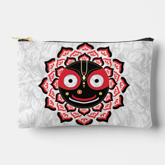 Pochette À Accessoires Visage de Lord Jagannath Chakra Divinité hindoue (Recto)