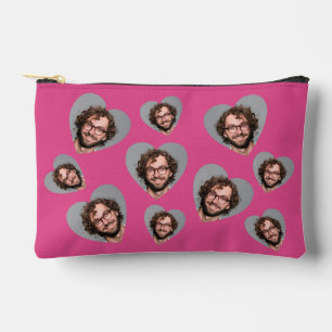Pochette À Accessoires Visage drôle du marié à la douche de la mariée