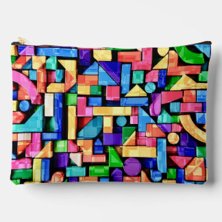 Pochette À Accessoires Vivid Geometric Flow