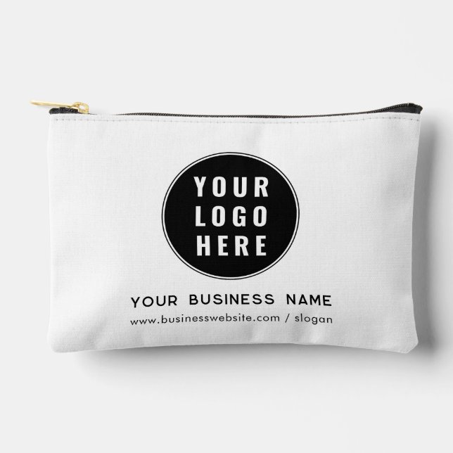 Pochette À Accessoires Votre entreprise Logo d'entreprise et site Web Cus (Recto)