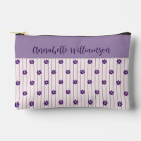 Votre nom Violet & Broussets Violet Fleurs pourpre