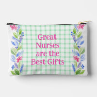 Watercolor Floral Check Nurses sont le meilleur ca