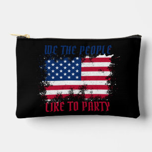 Pochette À Accessoires We people Funny Distressed USA Drapeau Juillet 4
