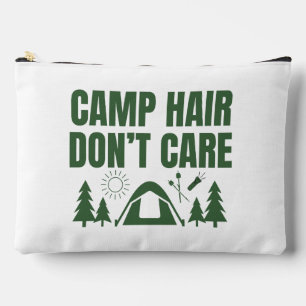Pochette À Accessoires Week-end de célibataire au campement vert moderne