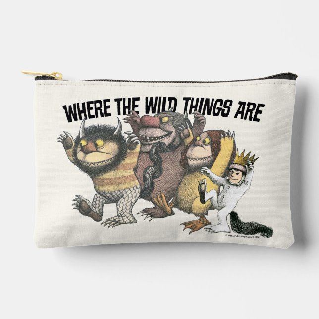 Pochette À Accessoires Where the Wild Things Are Characters & Logo (Recto)