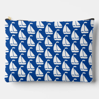 Pochette À Accessoires White Sailboats