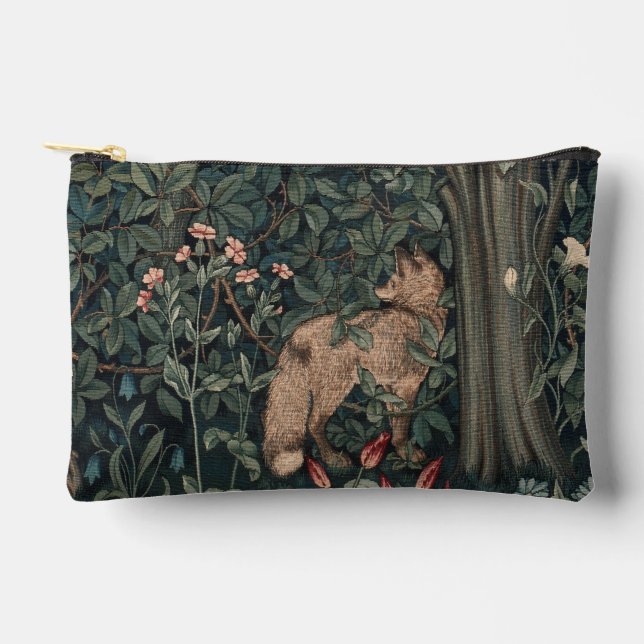 Pochette À Accessoires William Morris Faune sauvage Fox (Recto)