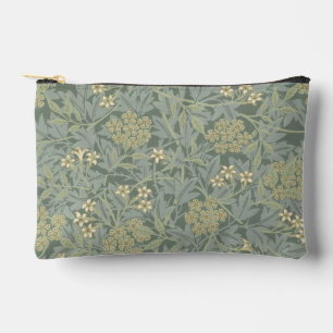 Pochette À Accessoires William Morris Jasmine Bleu Vert Art Botanique