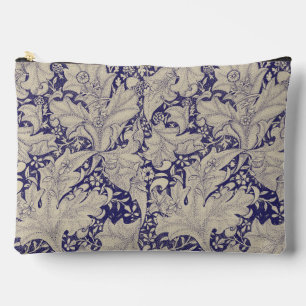Pochette À Accessoires William Morris Motif Giroflée Bleu Antique