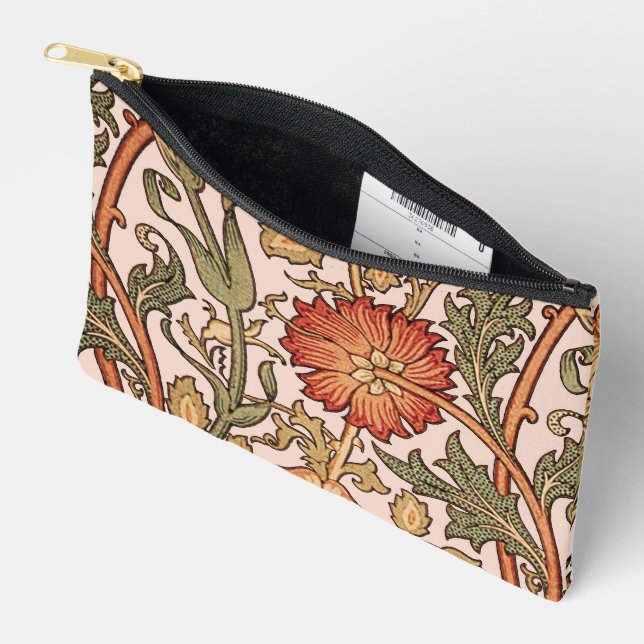 Pochette À Accessoires William Morris Rose Flower Fond d'écran Motif (Ouvrir)