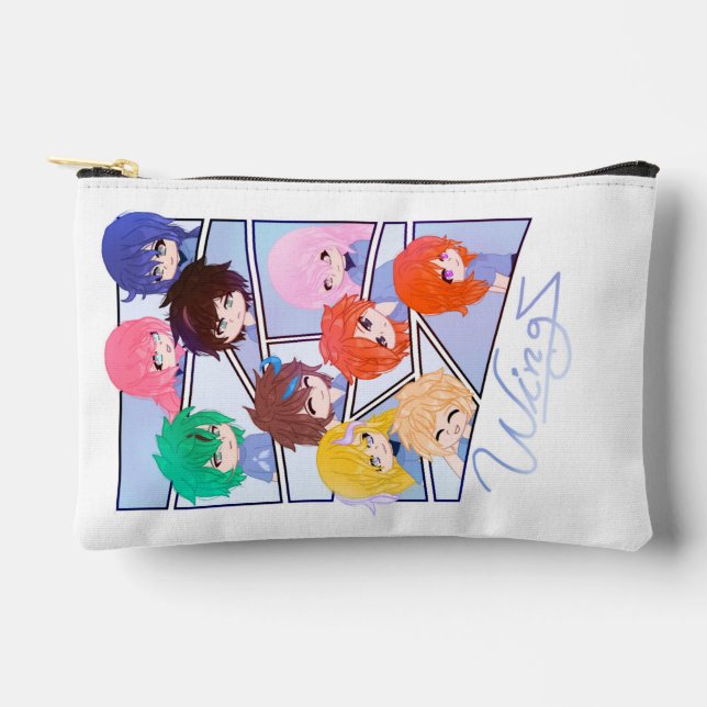 Pochette À Accessoires Wingz Multi Character Print Cut Sew Bag (Recto)