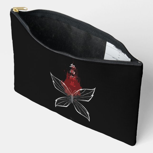 Pochette À Accessoires Xue Yu Tan Hua (Fleur Souche De Pluie Crimson) (Ouvrir)